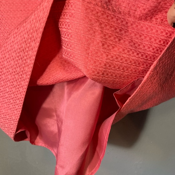 LOFT Textured Coral Mini Dress - Picture 4 of 5